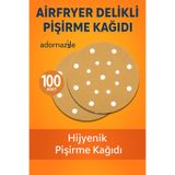 adornazzle Airfryer Delikli Pişirme Kağıdı, Yağsız Pişirme, Hijyenik Pişirme Kağıdı