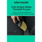 adornazzle Çok Amaçlı Detay Temizlik Fırçası, Tuş Arası, Araç İçi ve Elektronik Gereç Temizliği