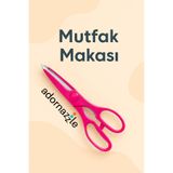 adornazzle Çok Amaçlı Mutfak Makası, Pembe Çiçek Desenli Makas, Özel Tasarım Makas