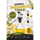 adornazzle Kapaklı Yağdanlık Tıpası, Damlatmaz Şişe Ucu Dökme Başlığı, Damlalık Ucu 1 Adet