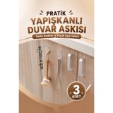 adornazzle Pratik Yapışkanlı Duvar Askısı, Vidasız Kendinden Yapışkanlı Askı, Çok Amaçlı Şeffaf Askı Aparatı, Şeffaf Yapışkanlı Tekli Kanca, Havlu Anahtar ve Küçük Eşya Tutucu