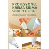 adornazzle Profesyonel Krema Sıkma Torbası, Tatlılar İçin Silikon Torba, Kek, Kurabiye Torba