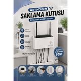 adornazzle Wifi Modem Saklama Kutusu, Duvar Tipi Modem Kutusu, Kablo ve Sigorta Saklama Düzenleyici