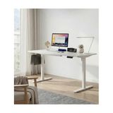 adornist - Yüksekliği Ayarlanabilir Ergonomik Bilgisayar & Çalışma Masası - Tek Motorlu (2 Hafızalı) (Beyaz, 120 * 60)