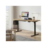 adornist - Yüksekliği Ayarlanabilir Ergonomik Bilgisayar & Çalışma Masası - Tek Motorlu (2 Hafızalı) (Ceviz, 160 * 60)