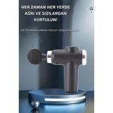 ADR Masaj Tabancası Sporcu Masaj Aleti 4 Başlıklı Şarjlı Titreşimli Sporcu Masaj Tabancası