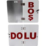 Adr Metal Boş- Dolu Uyarı Levhası 40X30 Cm Reflektörlü Parlayan Katlanır Uyarı Levha 1 Adet