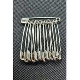 Adres Supply Çengelli Iğne 6 Cm 12 Adetli Çelik Çatal Iğne (1 Set) No: 5 Gümüş