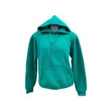 adresinizeteslim Kapüşonlu, kanguru cepli sweatshirt Açık Yeşil XS