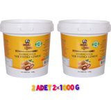 Adress Fındık 2 kg Şekersiz Katkısız % 100 Fıstık Ezmesi (2 x 1000 gr) - 1 kg