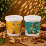 Adress Fındık / Şekersiz Yer Fıstığı-Şekersiz Fındık Ezmesi Paketi 1+1= 2 kg