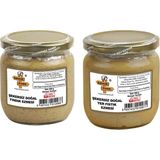 Adress Fındık-Şekersiz Yer Fıstığı- Şekersiz Fındık Ezmesi Seti 350+350=700 G - 700 gr