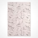 Adrianna Bej Geometrik Modern Geometrik Etnik Desenli Boho Makinada Yıkanabilir Hafif Hav Toz Vermez Leke Tutmaz Kaymaz Taban Dijital Makine Baskı Halı Oturma Odası Salon Yolluk Koridor Mutfak Halısı