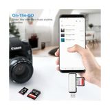 ADS-103 Macbook Uyumlu Type-C To USB 3.0 Flash Otg Veri Aktarım Sd Tf Tak Çalıştır Kart Okuyucu Çevirici Hub Adaptör - 1 GB - 00-Siyah - Beyaz - Option-1