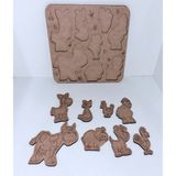 ADS TOYS Ahşap Hayvanlar Eğitici Puzzle ve Boyama Tablası