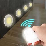 Adshome® 3lü Uzaktan Kumandalı Pilli Yapışkanlı Kablosuz LED Spot Lambalar