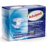 Adulped Emici Külot Hasta Bezi - Yüksek Emicili Hasta ve Yetişkin Bezi Large 30'lu Paket