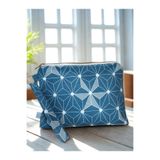 ADUŞKA Su Geçirmez Iç Astarlı Clutch Çanta, Makyaj Çantası ( geometrik desen)