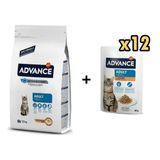 Advance Tavuklu Yetişkin Kedi Maması 1,5 kg + 12 Adet Advance Tavuklu Yetişkin Kedi Pouch Yaş Maması 85 gr