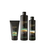 Advance Techniques Yağlı Saçlar İçin Şampuan Saç Kremi Ve Scrub Paketi