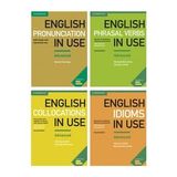 Advanced Cambridge English Vocabulary in Use Set ( Pronunciation - Collocations - Idioms - Phrasal Verbs )