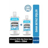 Advanced White Hafif Tat Alkolsuz Agiz Bakim Suyu 500 Ml + 250 Ml Set