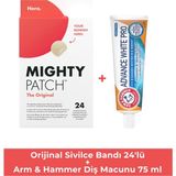 Advanced White Pro (3 Tona Kadar Daha Beyaz) Diş Macunu 75 ml + Mighty Patch Orijinal Sivilce Bandı 24 Adet