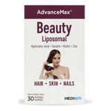 Advancemax Beauty Lipozomal Hair Skin Nails Hyaluronik Asit Keratin 30 Kapsül