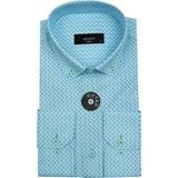 Advante BGL-ST00161 Lacivert Slim Fit Puantiyeli Erkek Gömlek
