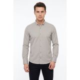 Advante BGL-ST05483 Erkek Spor Slim Fit Uzun Kol Petek Dokulu Gömlek