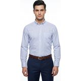 Advante Erkek Klasik Uzun Kol Tek Cepli Piti Kareli Gömlek BGL-ST05486 - Mavi