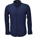Advante Erkek Silim Fit Spor Gofre Uzun Kol Gömlek BGL-ST03898 - Lacivert