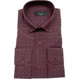 Advante Erkek Slim Fit Puantiyeli Gömlek 000144 - Bordo