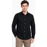 Advante Erkek Spor Silim Fit Pamuklu Yazlık Gömlek BGL-ST05379 - Siyah - XL