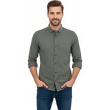 Advante Erkek Spor Slim Fit Uzun Kol Petek Dokulu Gömlek BGL-ST04823 - Haki