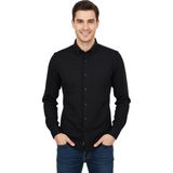 Advante Erkek Spor Slim Fit Uzun Kol Petek Dokulu Gömlek BGL-ST04823 - Siyah - 2XL