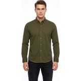Advante Erkek Spor Slim Fit Uzun Kol Petek Dokulu Gömlek BGL-ST05483 - Haki - XL