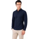 Advante Erkek Spor Slim Fit Uzun Kol Petek Dokulu Gömlek BGL-ST05483 - Lacivert - 2XL