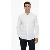 Advante Erkek Spor Slim Fit Uzun Kol Petek Fitilli Gömlek BGL-ST04824 - Beyaz
