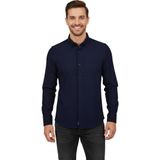Advante Erkek Spor Slim Fit Uzun Kol Petek Fitilli Gömlek BGL-ST04824 - Lacivert - 2XL