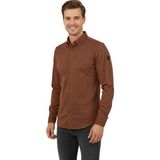 Advante Erkek Spor Slim Fit Uzun Kol Petek Fitilli Gömlek BGL-ST04824 - Taba