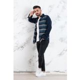 Advante Slimfit Parça Desenli Erkek Oduncu Gömlek - S - Lacivert