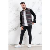 ADVANTE SLİMFİT PARÇA DESENLİ ERKEK ODUNCU GÖMLEK