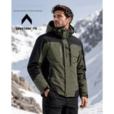 advstore.tr Erkek Termal Kar Mont -30C Kadar Koruma Sağlar Su Geçirmez - Haki - 3XL