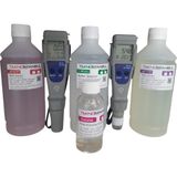 Adwa Ad-Wa Ph ve Ec Tds(12-32) Profesyonel Ölçüm Cihaz Seti 500ML Kalibrasyon Sıvıları ve 100ML Elektrod Koruma - Şeffaf