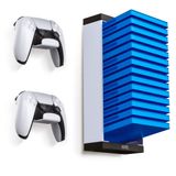 ADZ Oyun Kasası Rafı ve Kumanda Duvara Montaj Tutucuları, Duvara Monte Video Oyun Düzenleyici Standı, PS5, PS4, PS3, Xbox One ve Xbox Serisi X Oyunları, Kumandalar ve Kulaklıklar için.