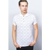 Adze ADZ8605 Beyaz Polo Yaka Erkek T-Shirt