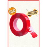 Ae Market Silikonlu Çift Taraflı Montaj Bandı - Güçlü Yapıştırıcı - Şeffaf Silikon Bant 18Mm X 2Mt
