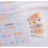 Aeç Tasarım Sevimli Kurdele Tırnak Süsleme Stickerı Nail Art Süslemeleri