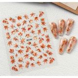 Aeç Tasarım Sonbahar Tırnak Süsleme Stickerı Nail Art Süslemeleri